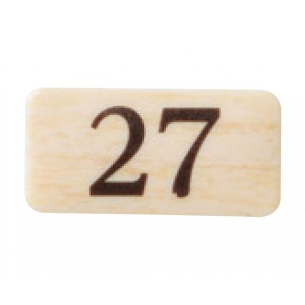 チークサイン 木目 40×20×2mm NP-13N-27 1枚