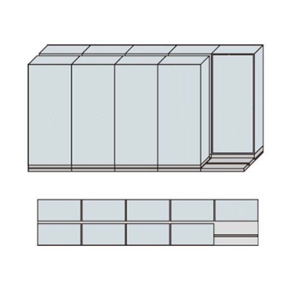 NW型並行移動書庫用ベース W4575×D940×H2222 MNW-2521-AA 1点