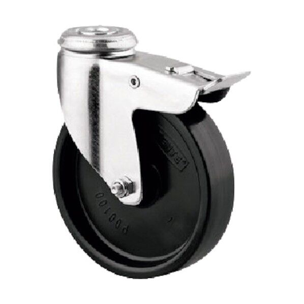 ボルト穴式キャスターAGILA(ナイロン車) φ75 自在式(トータルロック付) 1477POO075P30-11 1点