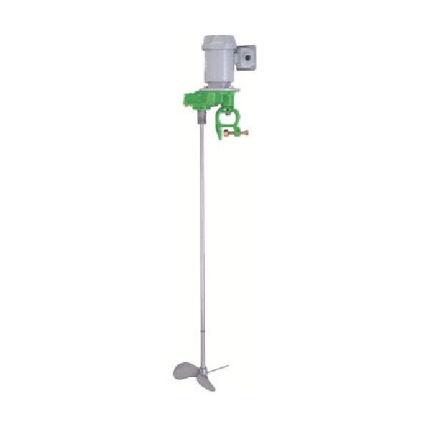 エレポン化工機 中速用・ギア減速式・可搬型 攪拌機 65W 100V 接液部SUS304 MKG-7HA 1点