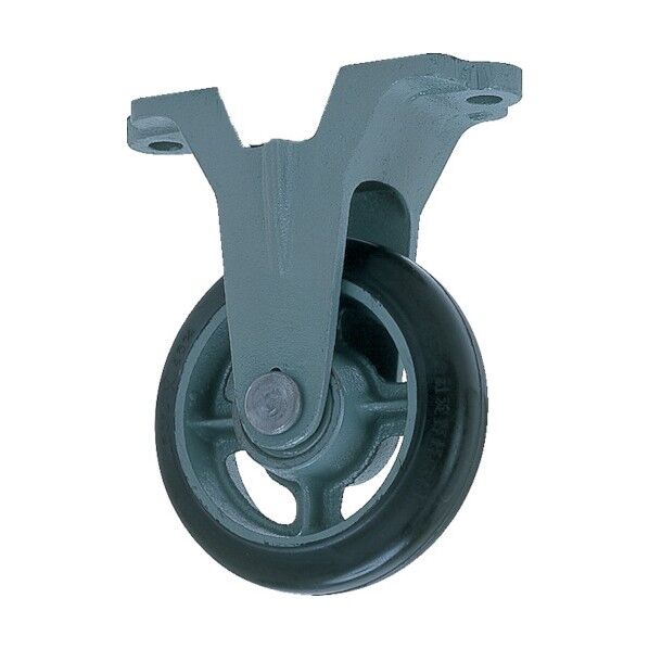 鋳物中荷重用ゴム車輪固定車付ベアリング入 150φ