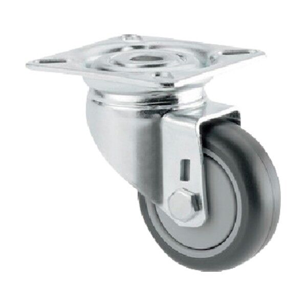 プレート式キャスターAGILA(ポリウレタン車) φ50 自在式 2470UAP050P40 1点