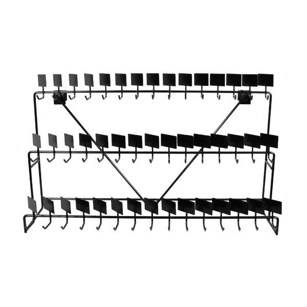 ドリル用3段什器 黒W600 15本フック 1個