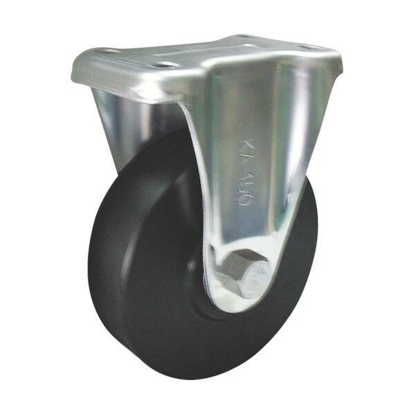 導電MCナイロン車輪(ベアリング入)固定金具付 EMC-K75CD 1点