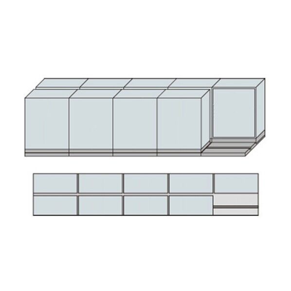 NW型並行移動書庫用ベース W4575×D840×H1195 MNW-2511-BB 1点
