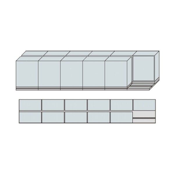 NW型並行移動書庫用ベース W5490×D940×H1195 MNW-2611-AA 1点