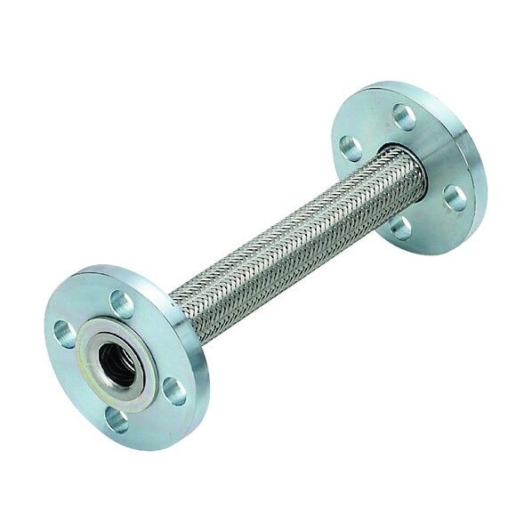 フランジ式(無溶接)フレキシブルホース フランジ10K/SS400(接液部SUS304) 25A×1400L NK-3300/10K-SS400-25A-1400L 1点