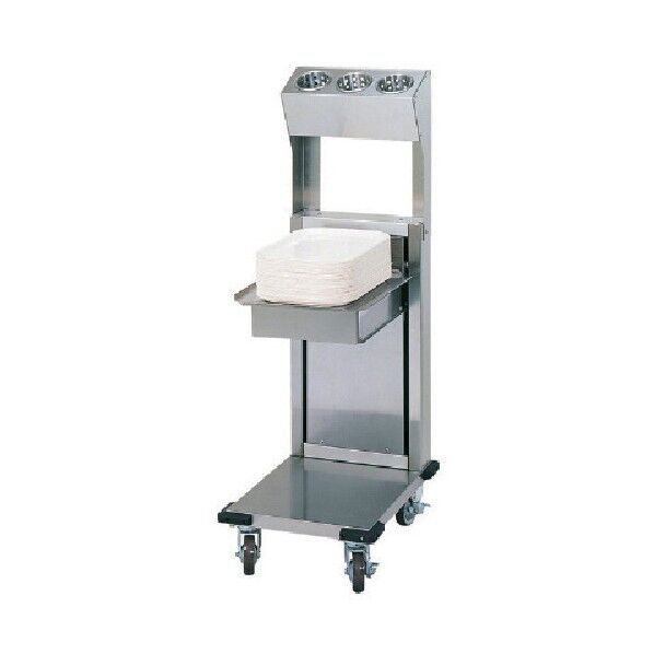 食器ディスペンサーシルバーシリンダー付タイプ TOL-T1-S3 1点