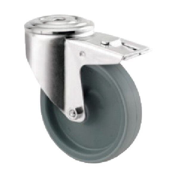 ボルト穴式キャスターALPHA(ポリウレタン車) φ80 自在式(トータルロック付) 3477UAR080P30-13 1点