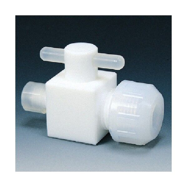 フッ素樹脂(PTFE)二方バルブ異径圧入型 3φ×6φ