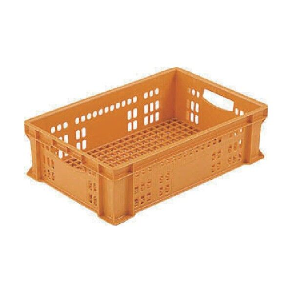 飲料輸送用容器 202356 ミルククレートMー40ー2(ゲーブルトップパック300ml×40本用) オレンジ SK202356 1点