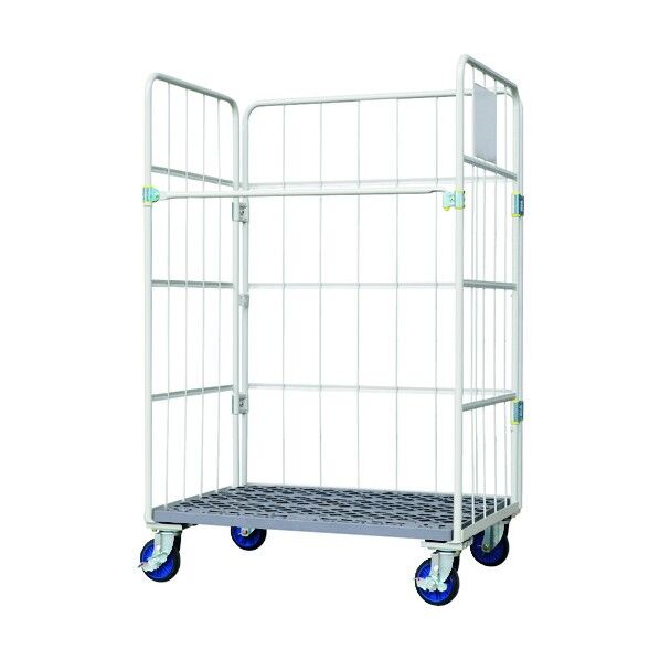 床板プラスチック製カゴ車 1000×600×1700 WKP-1060 1点