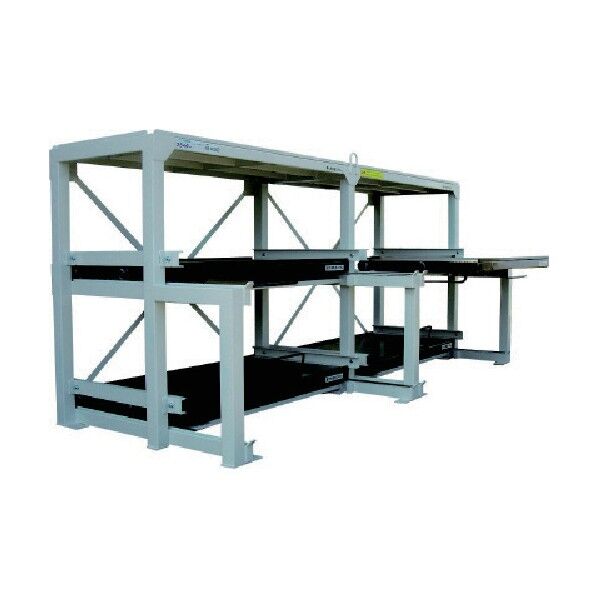 フルスライド式収納棚 スライダ-ラック H6W-1800×800×750H H6W-1800(750H) 1点