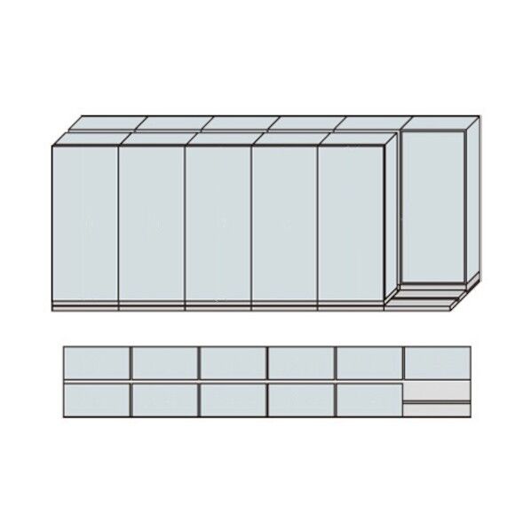 NW型並行移動書庫用ベース W5490×D940×H2222 MNW-2621-AA 1点