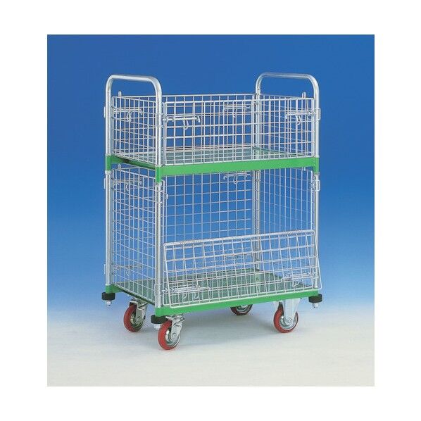 網付き台車 メッシュパックロール 663B 1点