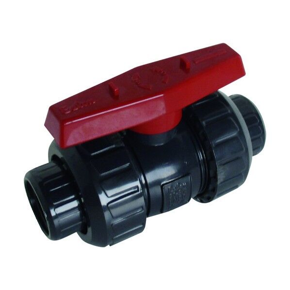 ボールバルブ禁油 本体材質PVC シール材質EPDM ねじ 25A BV25NXE 1点