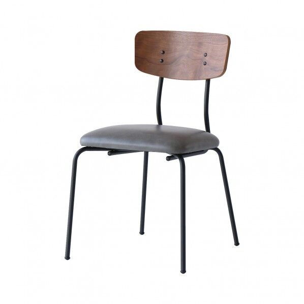 drip Cafe Chair(Wood) BRBK W455×D505×H750 SH460(mm) DRC-3447BRBK 1台