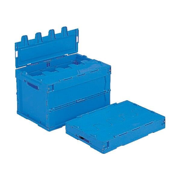 フタ一体型折りたたみコンテナー 554550 サンクレットオリコン51B-B SKSO-51B-B-BL