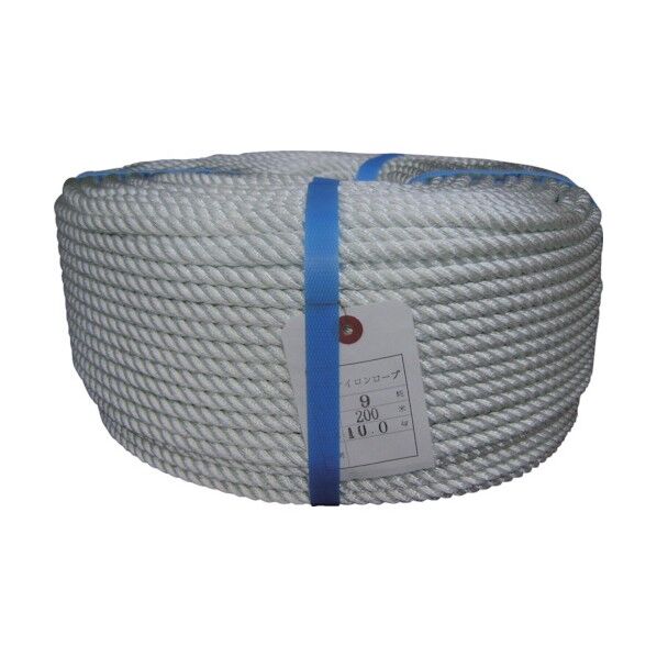 ロープ ナイロンロープ巻物 9φ×200m