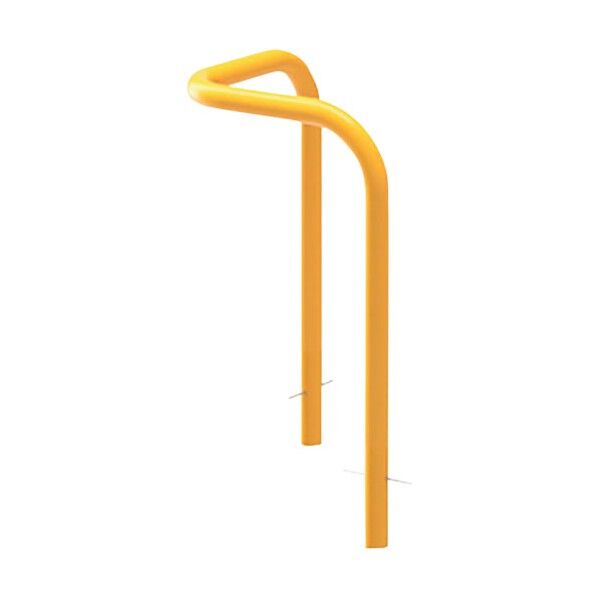 車止め コーナー型 スチール製 焼付塗装 Yシリーズ YD6L5-K(W) 1点