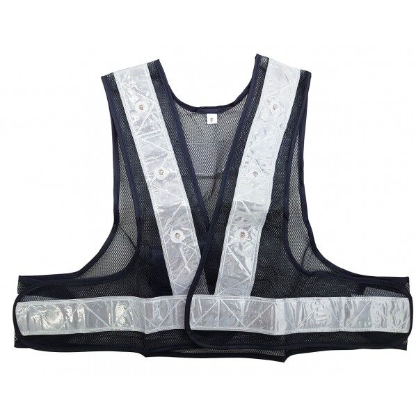 4931530660814 LED安全ネイビー×シルバー フリー No6080 1個