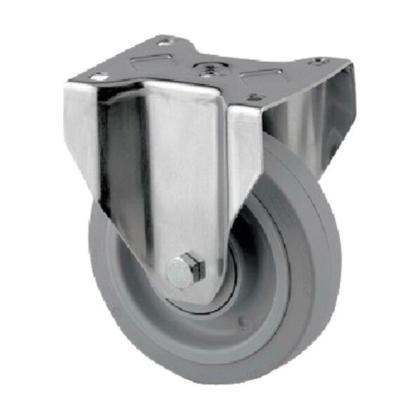 プレート式キャスターZETA(タイヤ痕レスタイプ・ステンレス金具) φ160 固定式 8678UFX160P63 1点