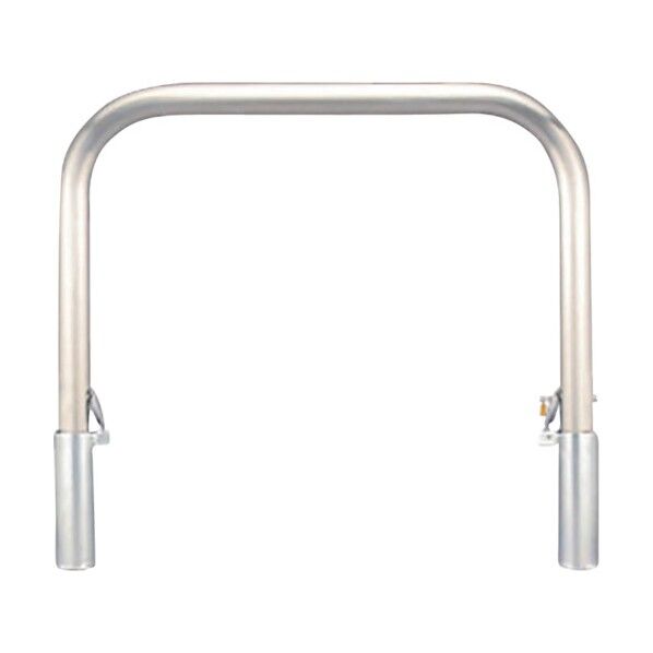 車止め アーチ型 ステンレス製 脱着式 スチール製蓋 鍵付 Yシリーズ YA4L7-DL 1点