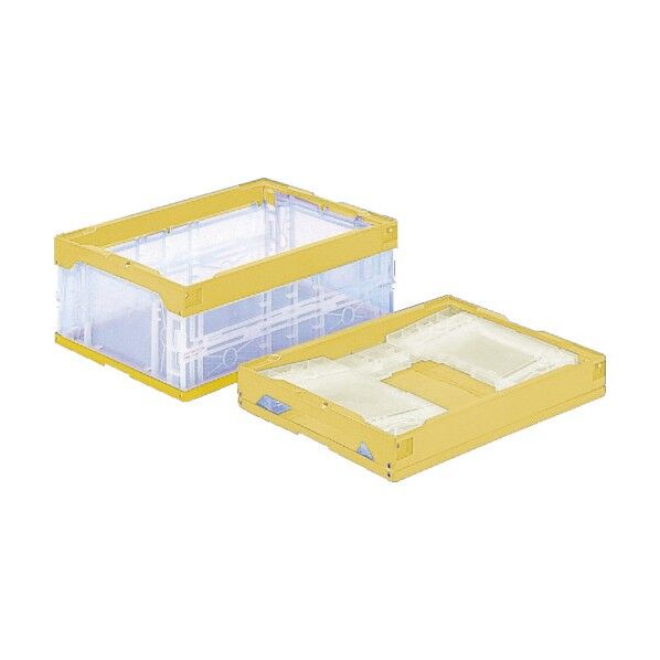 折りたたみコンテナー 551000 オリコン30B 透明黄