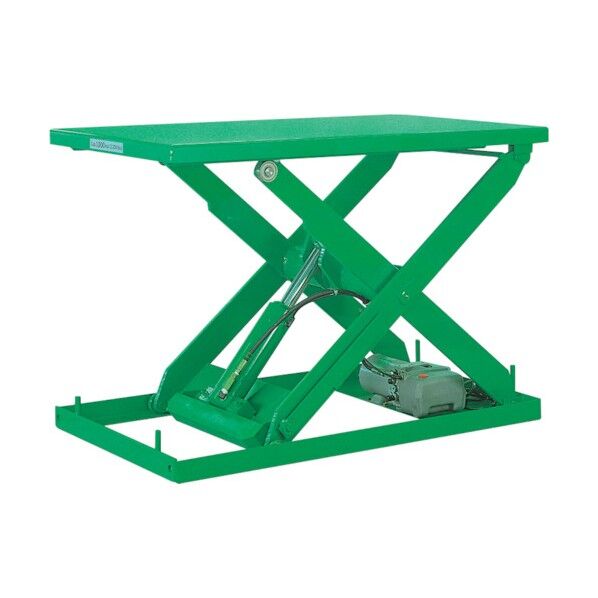 テーブルリフト 1TON フットスイッチ 均等荷重1000kg 揚程1305mm X11224F 1点