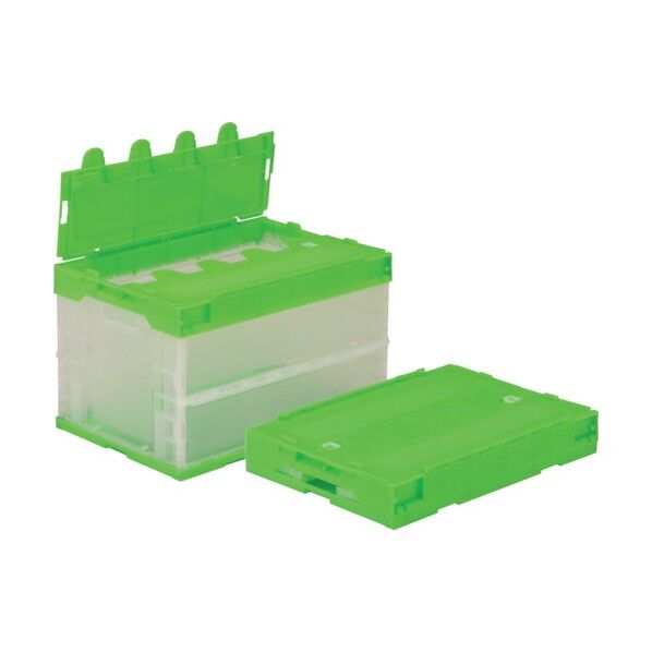 フタ一体型折りたたみコンテナー 551470 サンクレットオリコンL51B-D