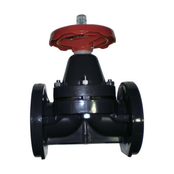 ダイヤフラム 本体:PVC隔膜:EPDM 10Kフランジ 80A DVEF80 1点