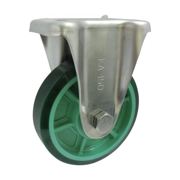 樹脂製ウレタンゴム車輪ステンレス製固定車付 150 PNUKA150 1点