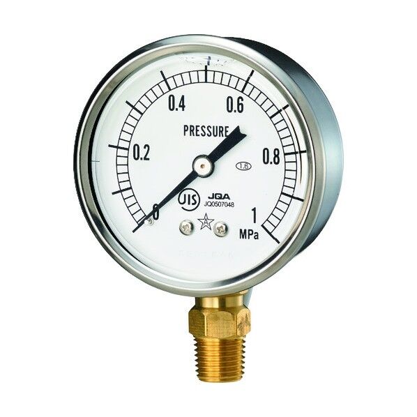 グリセリン入圧力計 圧力レンジ0~0.4Mpa 接続部サイズR1/4 GLT-217-0.4MPA 1点