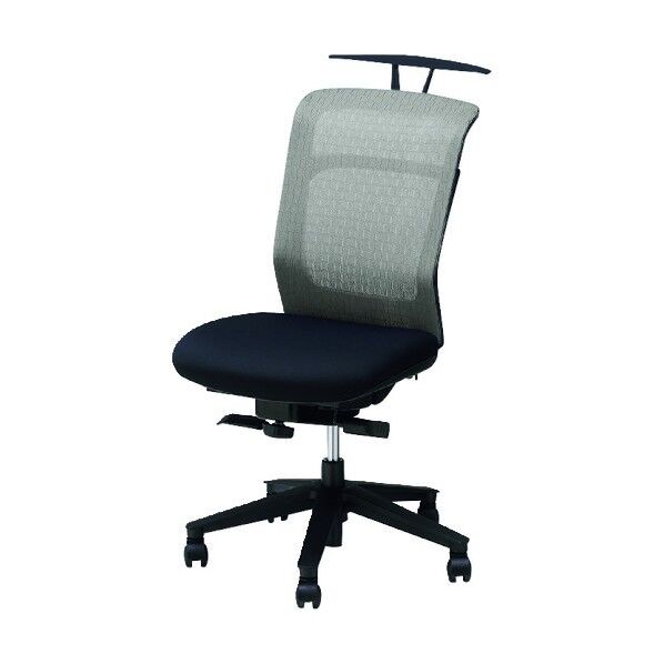 事務用チェア 背:グリーン/座:ブラック 肘なし ハンガー付 PAEB510FH-GRB 1点