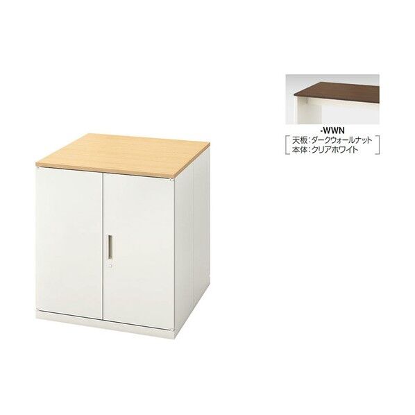 ハイテーブル (収納庫タイプ、両開き2台) (配線ボックスなし) MSH0990K-WWN 1点