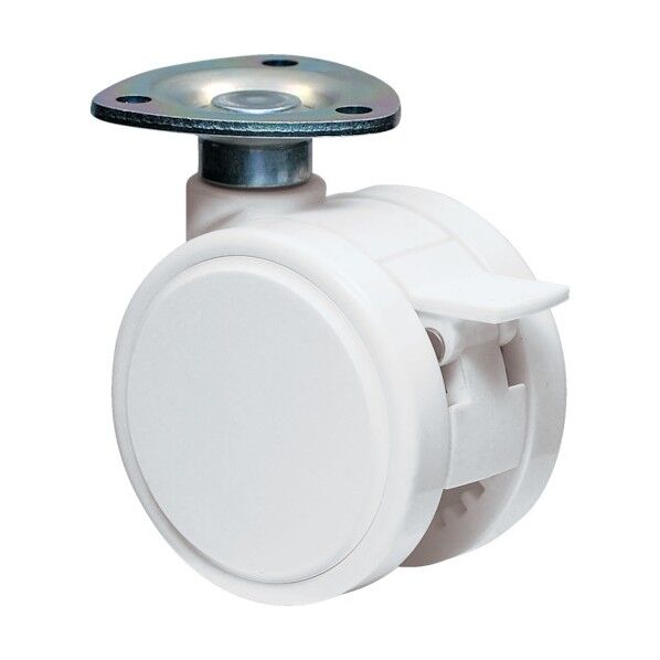 デザインキャスター ホワイト60径 許容荷重80kgf TFW60S 1点