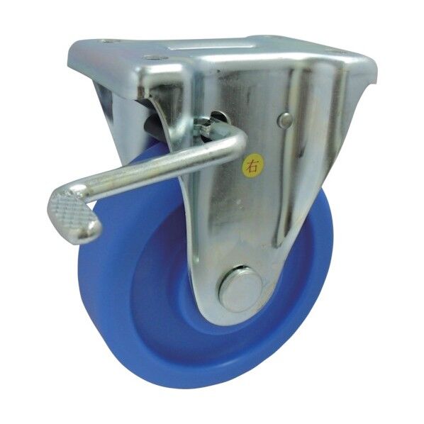 MCナイロン車輪(ベアリング無)プレス製固定金具ストッパー付 MCVA-KB200 1点