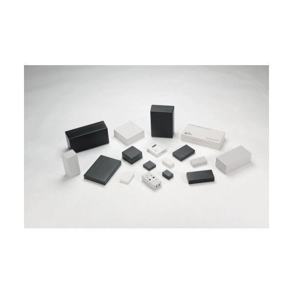 ビス止めプラケース W125×H45×D175 ブラック TW13-5-18B 1点