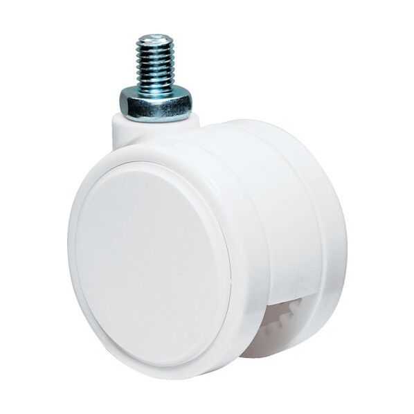 デザインキャスター ホワイト60径 許容荷重80kgf TFW60N12L-22 1点