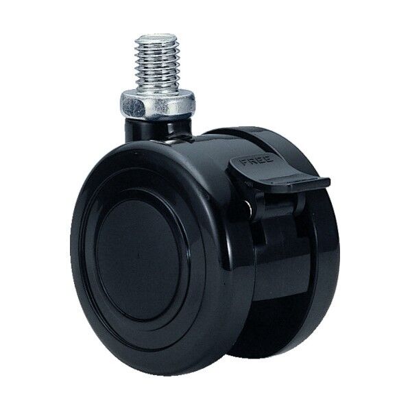 ナイロン車輪 60径 許容荷重100kgf 黒 TY60JN12BSL-22 1点