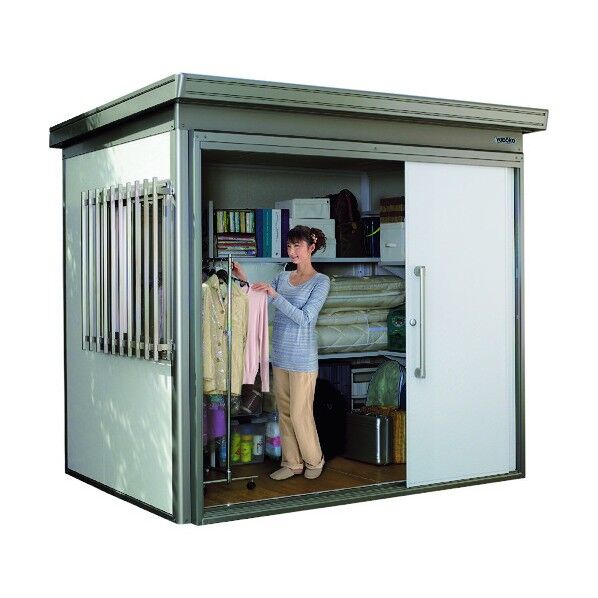 ヨド蔵MDスチール床タイプ 豪雪型 床面積4.76m2 DZBU-2518HE SG 1点