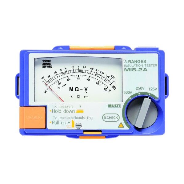 アナログ絶縁抵抗計 170×52×105mm MIS-3A 1点