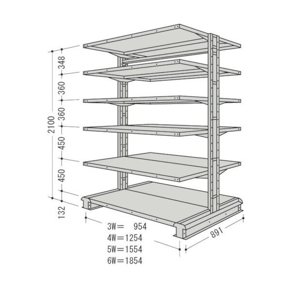 キャンチラック複式1連W2020D891H2100F6 CR76S-W6 1点