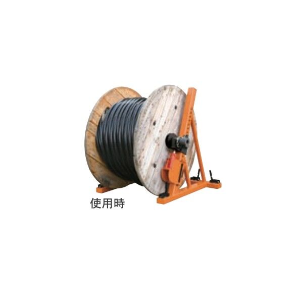 10tケーブルジャッキ 本体スタンド2脚 ISK-DJ10T 1個