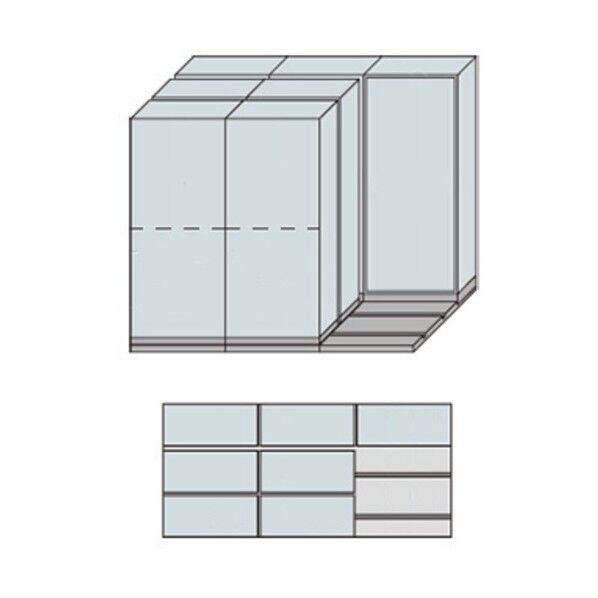 NW型並行移動書庫用ベース MNW-3321-BBB 1点