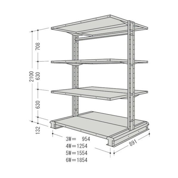 キャンチラック複式1連W2020D891H2100F4 CR76S-W4 1点