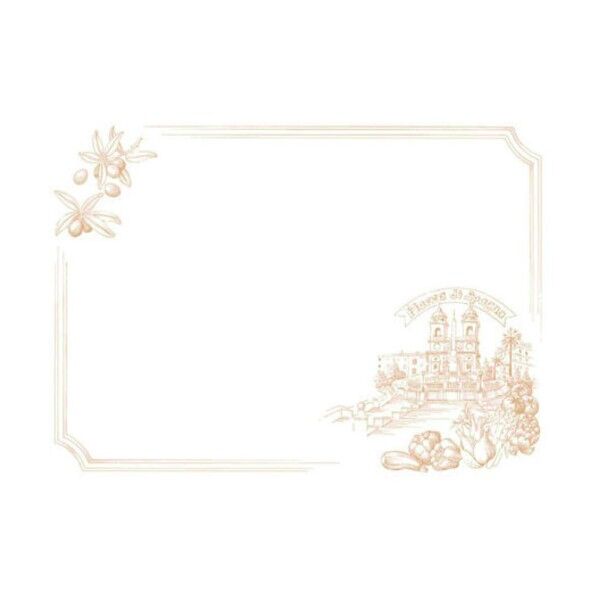 カミイソ 洋風・中華テーブルマット スペイン広場 ベージュNo.505 QTC58 100枚