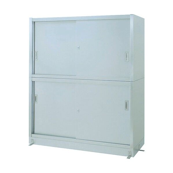 ステンレス保管庫上下ステンレス戸ベース仕様 V-9045 1点