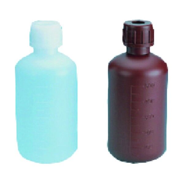 細口瓶 PE製 白色 100mL 358-22-01-03 1点