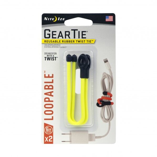 NiteIzeギアータイループ&ツイスト6ネオンイエロー NI03282 1